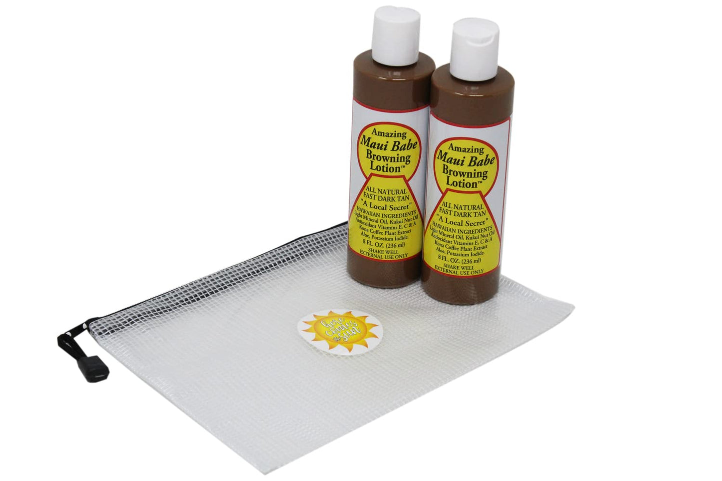 Maui Babe Tanning, Maui Babe Browning Lotion Pack Of 2! Infused With Skin Nourishing Ingredients! All Natural Fast Dark Tan! Promote A Deep, Dark Beauty & Personal Care DELECLE