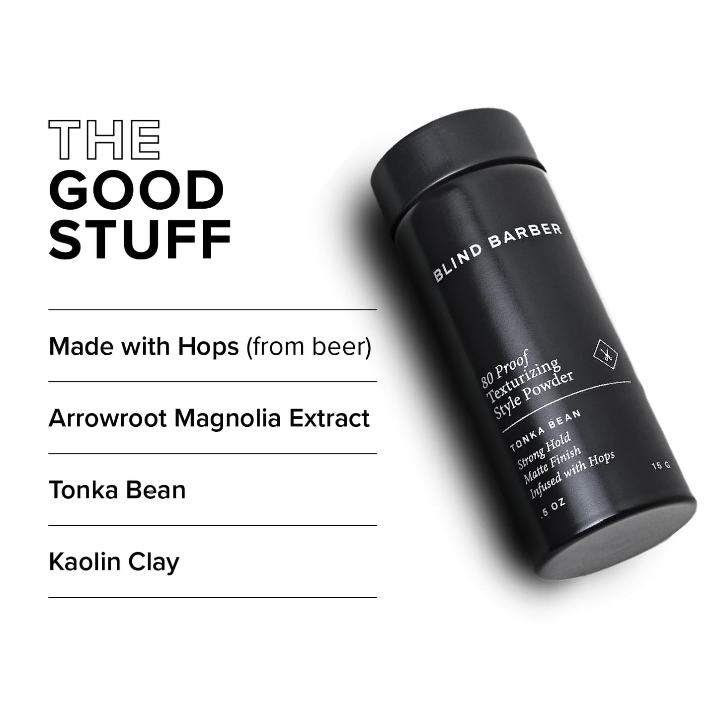 Blind Barber 80 Proof Texturizing Powder - Hair Styling Texture Powder for Men - Builds Weightless Volume - Matte Finish - Medium-to-Strong Hold Hair Beauty & Personal Care Blind Barber