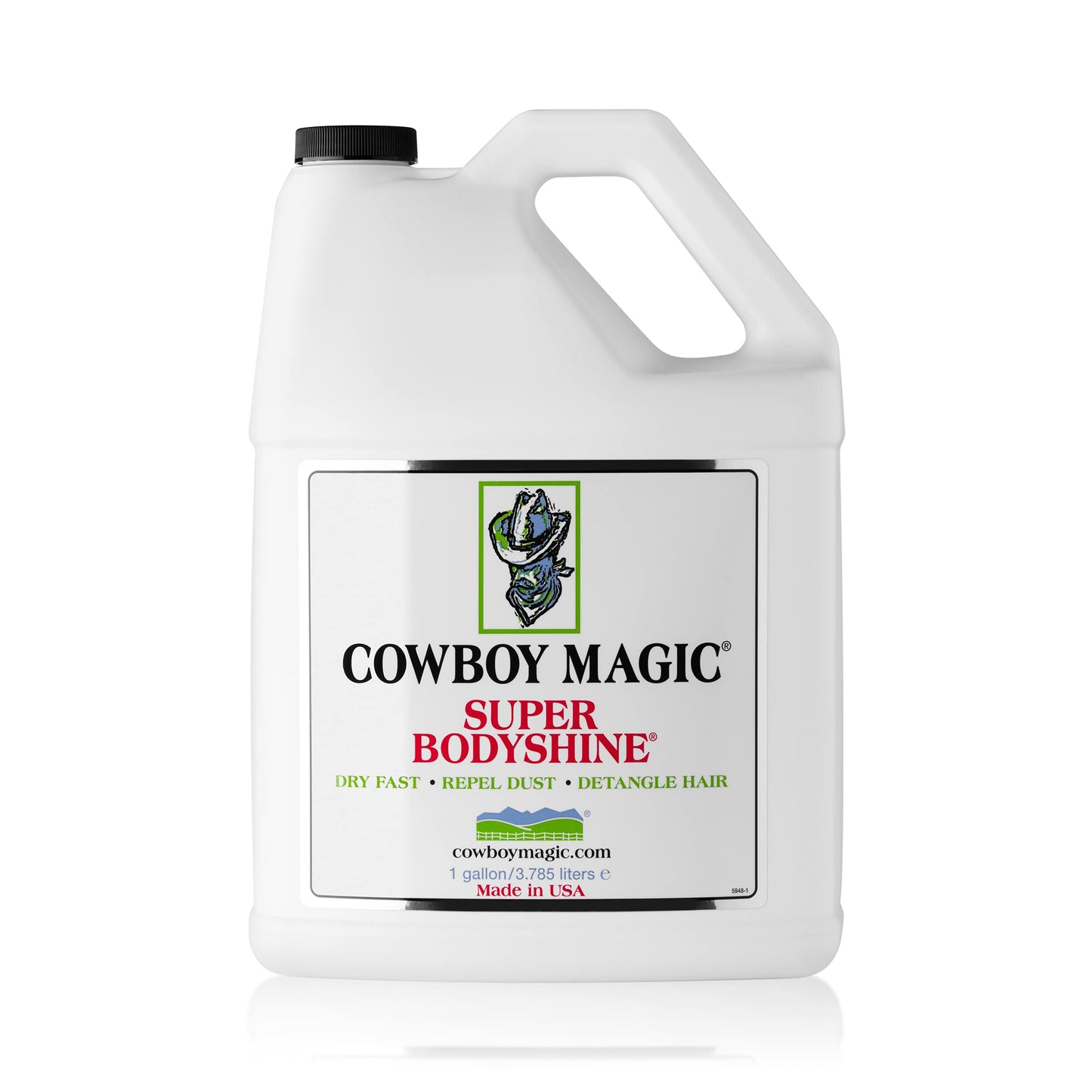 COWBOY MAGIC Super Bodyshine FAST DRY REPEL DUST DETANGLE HAIR Refill Gallon Beauty & Personal Care Cowboy Magic