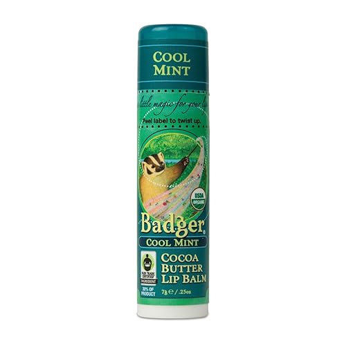 Badger Lip Balm Cool Mint, 0.25 Ounce Beauty & Personal Care Badger