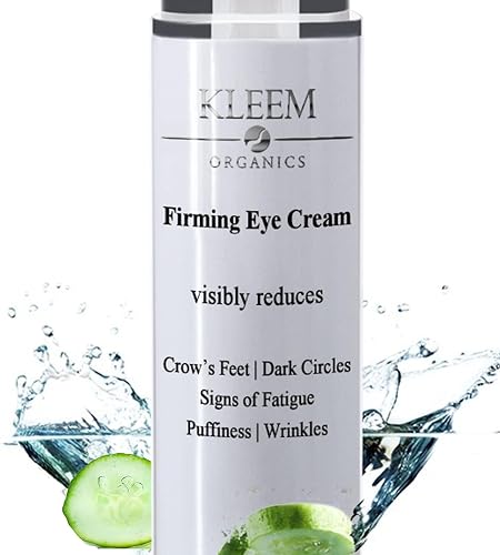 Kleem Under Eye Cream for Dark Circles and Puffy Eyes - Anti Aging Eye Cream with Peptides and Niacinamide that Reduces Eye Bags, Crow's Feet, Fine Beauty & Personal Care Kleem Organics