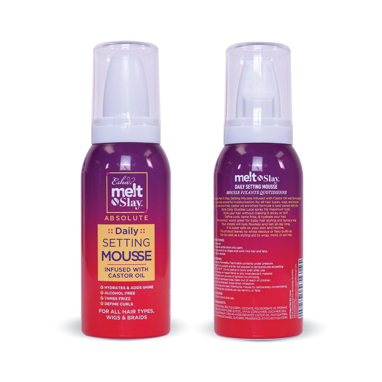 Esha Melt N Slay Daily Setting Hair Mousse (2.7 Fl oz) Beauty & Personal Care Esha
