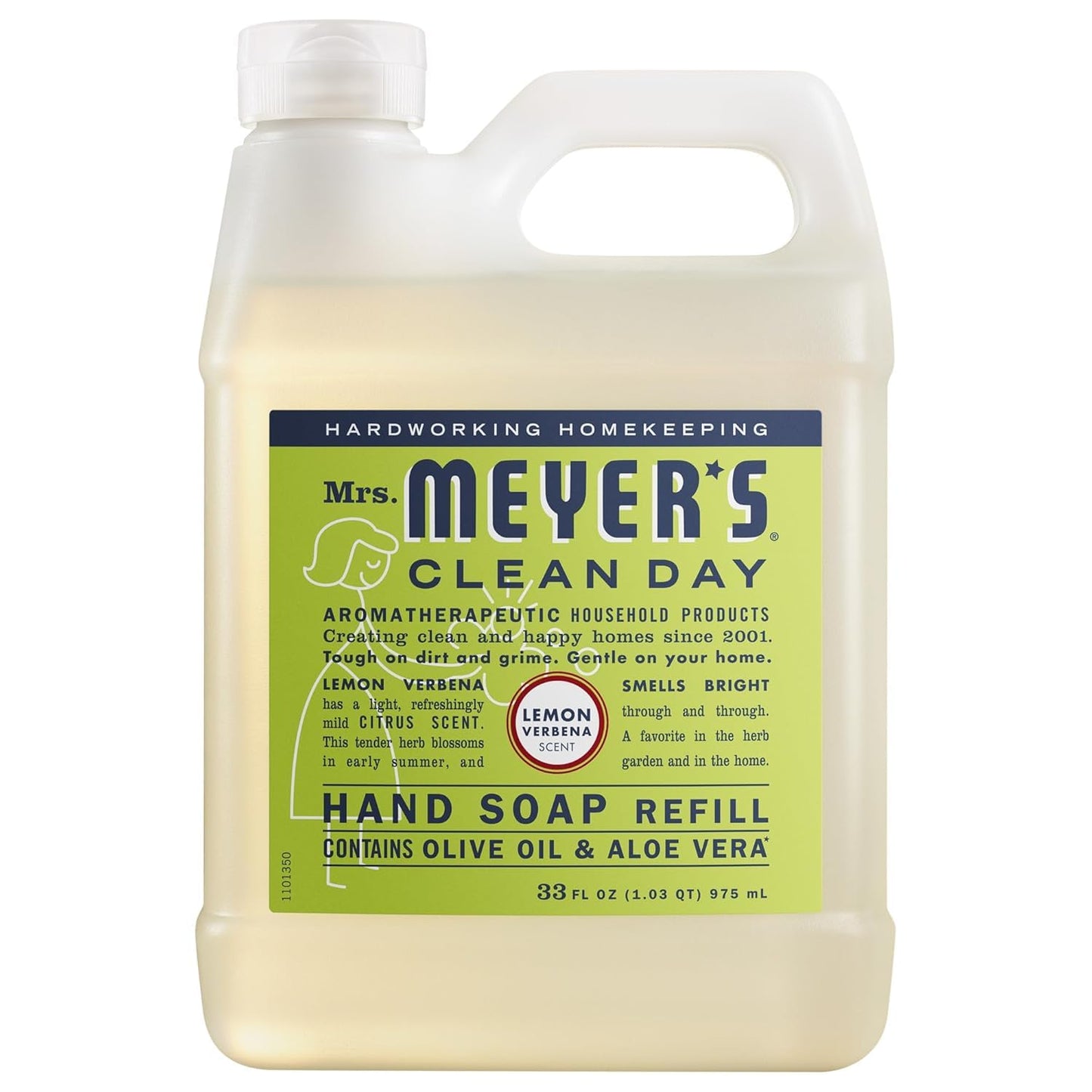 Mrs. MEYER'S CLEAN DAY Hand Soap Refill Scent Variety Pack 2 CT (Lemon Verbena + Rain Water) Beauty & Personal Care Mrs. MEYER'S