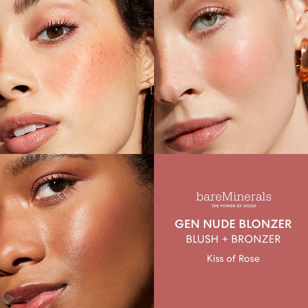 bareMinerals Gen Nude Blonzer, Kiss of Rose, Vegan, Cruelty-Free & Dermatologist-Tested Beauty & Personal Care bareMinerals