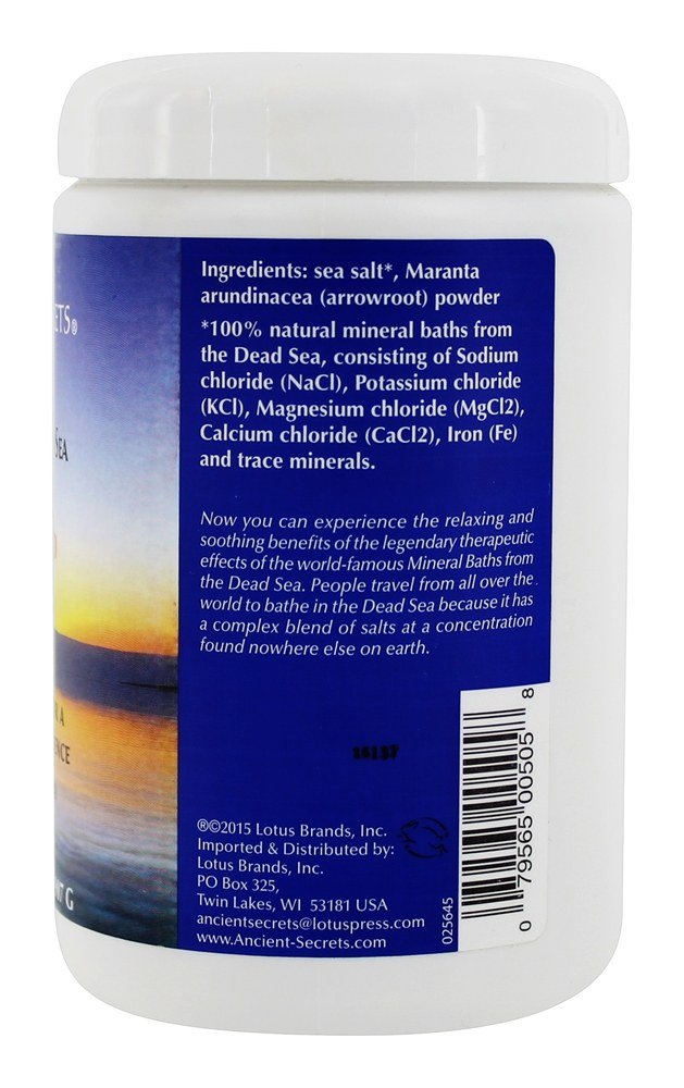 ANCIENT SECRETS Unscented 2 lb Dead Sea Aromatherapy Bath Salts Beauty and Personal Care ANCIENT SECRETS