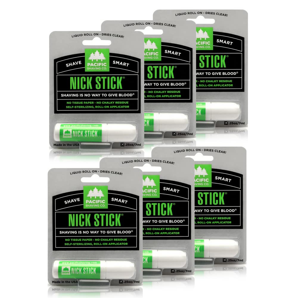 Pacific Shaving Company Nick Stick - A Shave Essential - Puts Nicks in Their Place - Liquid Roll-On Applicator, Dries Clear - With Vitamin E & Aloe Beauty and Personal Care Pacific Shaving Company