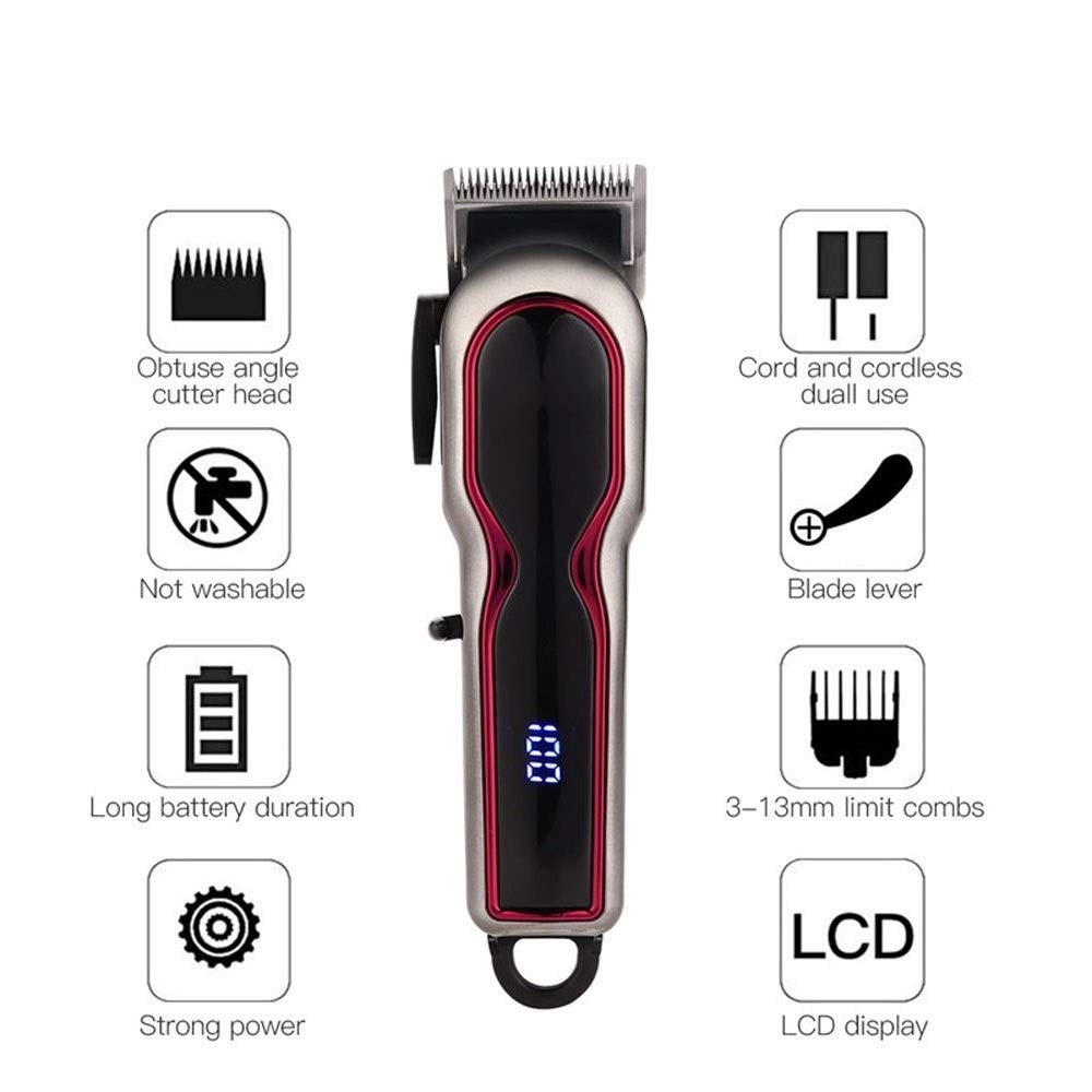 Professional Haircut Cordless Hair Clipper and Electric Nose Hair Trimmer Men Cutter Hair Cutting Beard Razor Cleaning Machine 0 Beauty and Personal Care RomildaYuan
