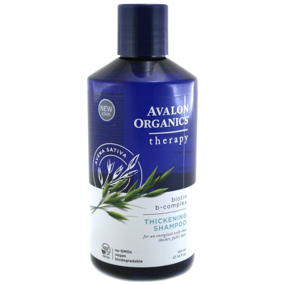 Avalon Organics Thickening Shampoo Complex (Packaging may vary), Biotin B, 14 Fl Oz