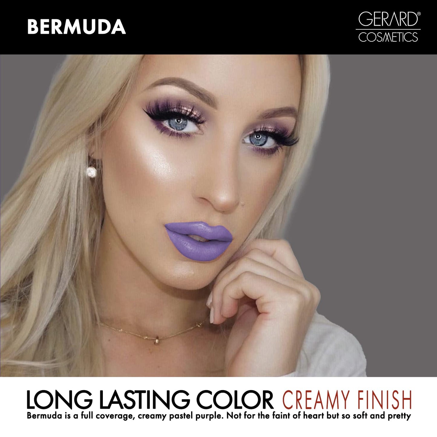 Gerard Cosmetics Color your Smile Lighted Lip Gloss - Bermuda for Women - 0.23 oz Lip Gloss Beauty & Personal Care Gerard Cosmetics