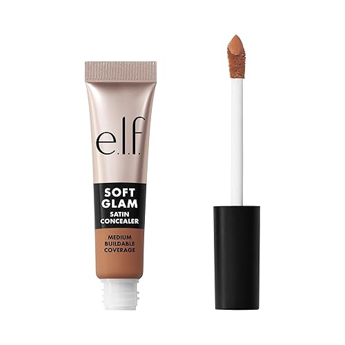 e.l.f. Soft Glam Satin Concealer, Medium Coverage For Blemishes & Under-Eye, Crease-Resistant, Long Lasting, Vegan , 44 Tan Cool Beauty & Personal Care e.l.f.