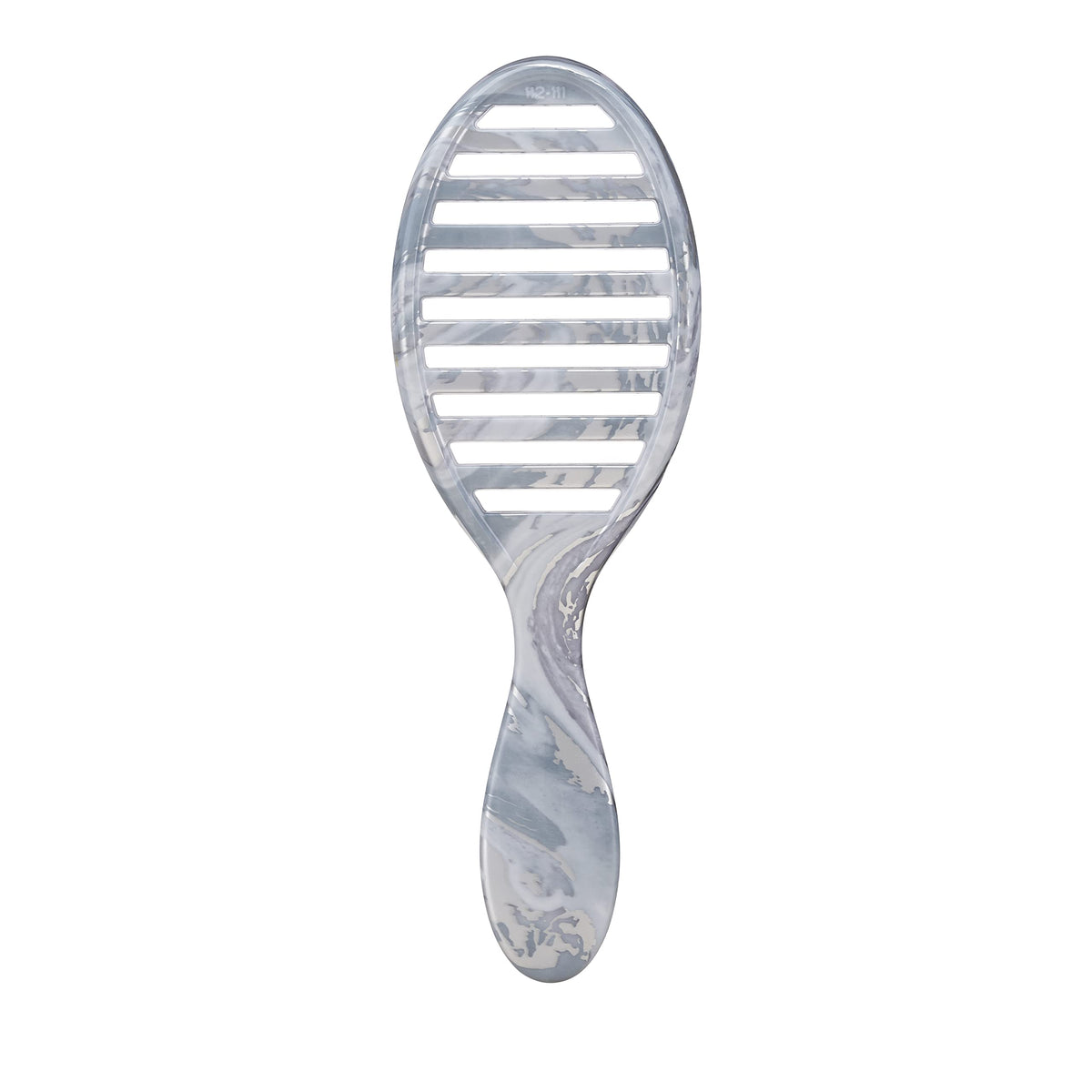 Wet Brush Speed Dry Hair Brush - Silver (Metallic Marble) - Vented Design and Ultra Soft HeatFlex Bristles Are Blow Dry Safe With Ergonomic Handle