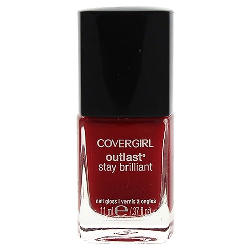 CoverGirl Outlast Stay Brilliant Nail Gloss, Red Revenge, 0.37 Ounce Beauty & Personal Care COVERGIRL