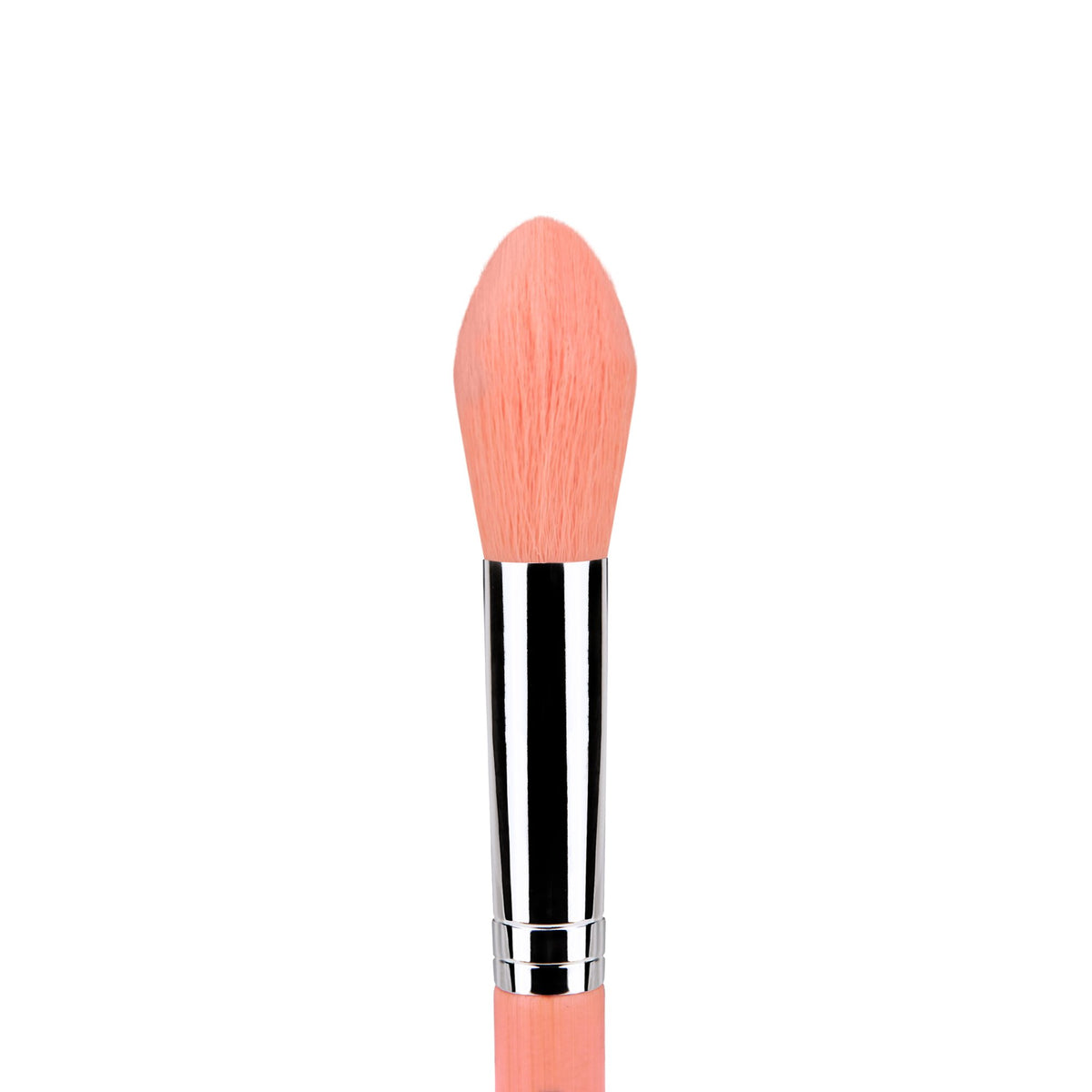 Bdellium Tools Professional Makeup Brush - Pink Bambu Series 944 Tapered Contour - With Soft Synthetic Fibers, For Applying Powder (Pink, 1pc)