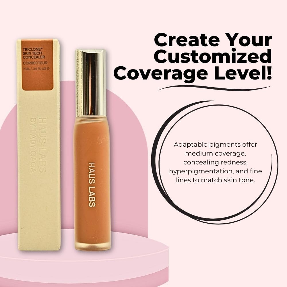 Haus Labs Triclone Skin Tech Hydrating + De-puffing Concealer with Fermented Arnica - 40 Medium Deep Golden Beauty & Personal Care Haus Laboratories