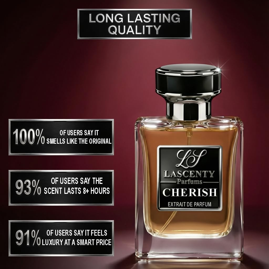 LaScenty CHERISH Inspired by T.F. Lost Cherry Perfume for Women and Cologne for Men (50ml) | Extrait de Parfum | Long-Lasting Gourmand Fruity Floral Beauty & Personal Care LaScenty