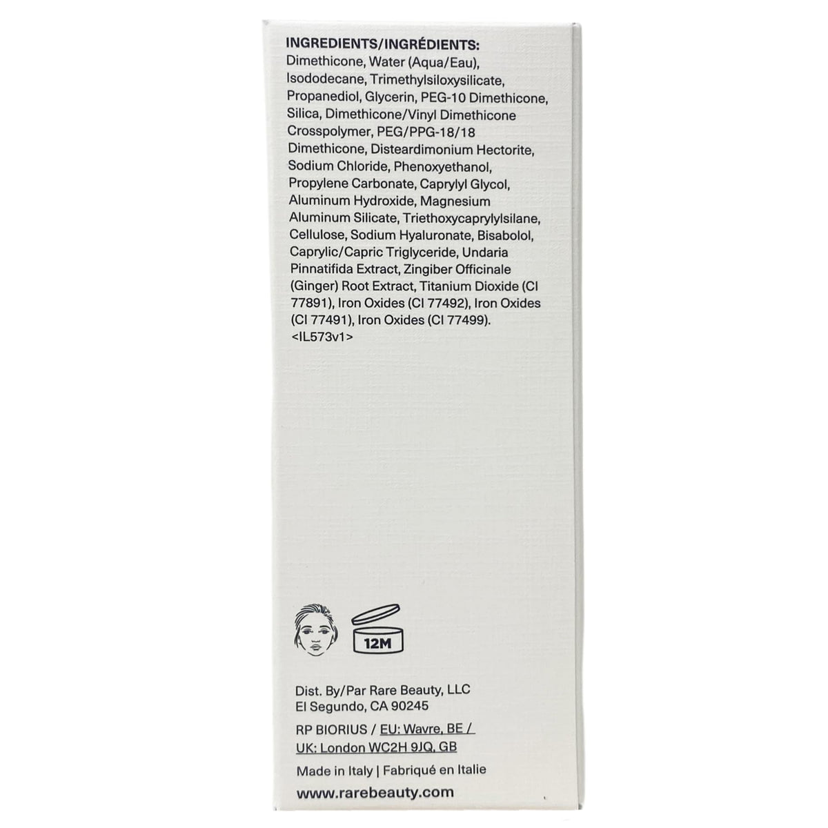 Rare Beauty True to Myself Natural Matte Longwear Foundation - 12 Light Warm (1 fl oz / 30 mL)