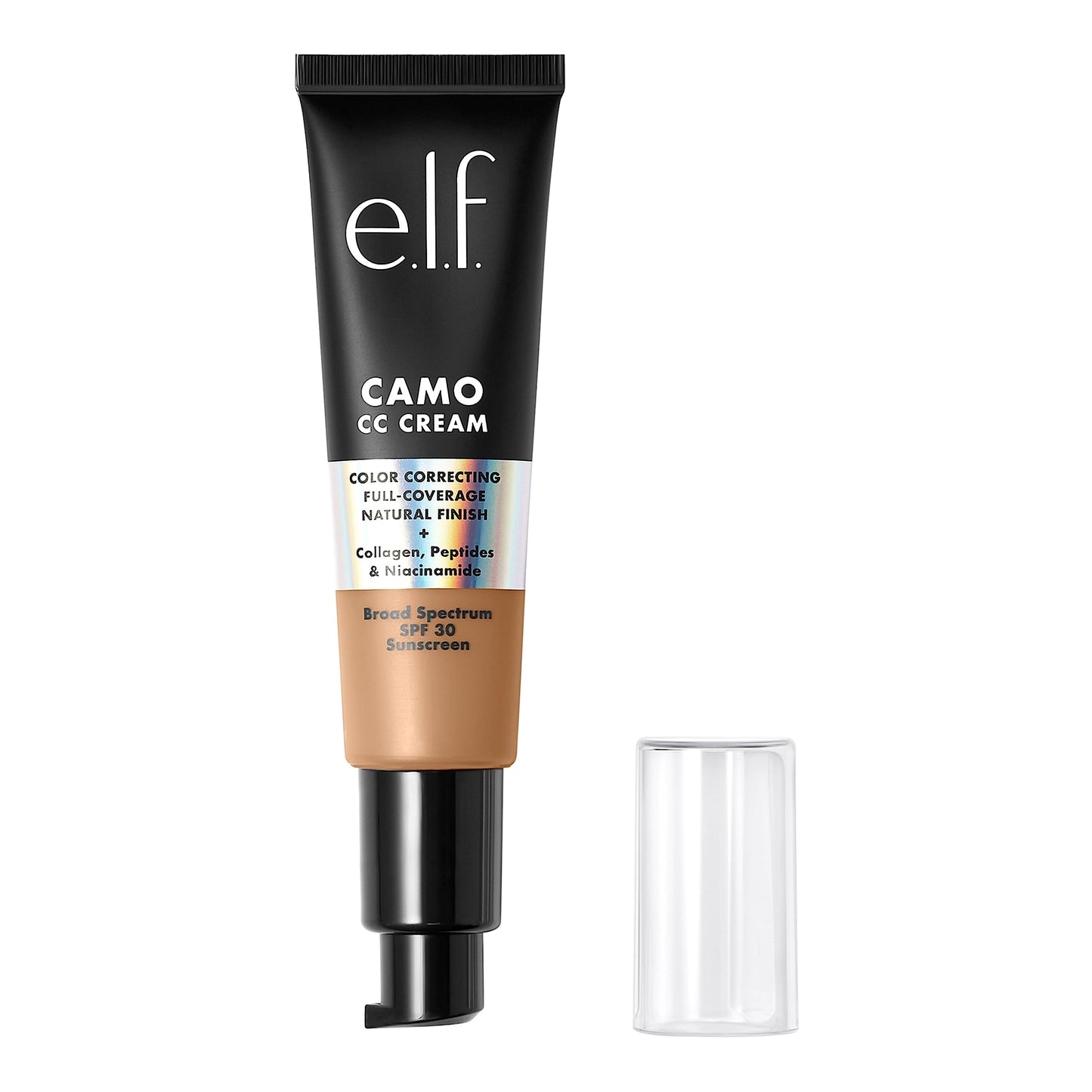 e.l.f. Camo CC Cream, SPF 30 Color-Correcting Medium-To-Full Coverage Face Foundation, Delivers An Airbrushed Finish, Vegan , Medium 355 Beauty & Personal Care e.l.f.
