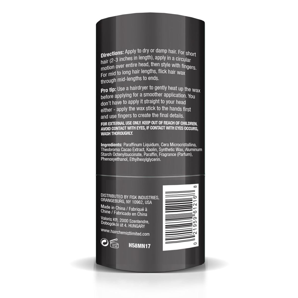 Hair Chemist SLEEK Hair Wax Stick - Coco Mango | Flyaway Tamer & Edge Control | Smooth, Polished Finish | Travel?Friendly 1.76 oz