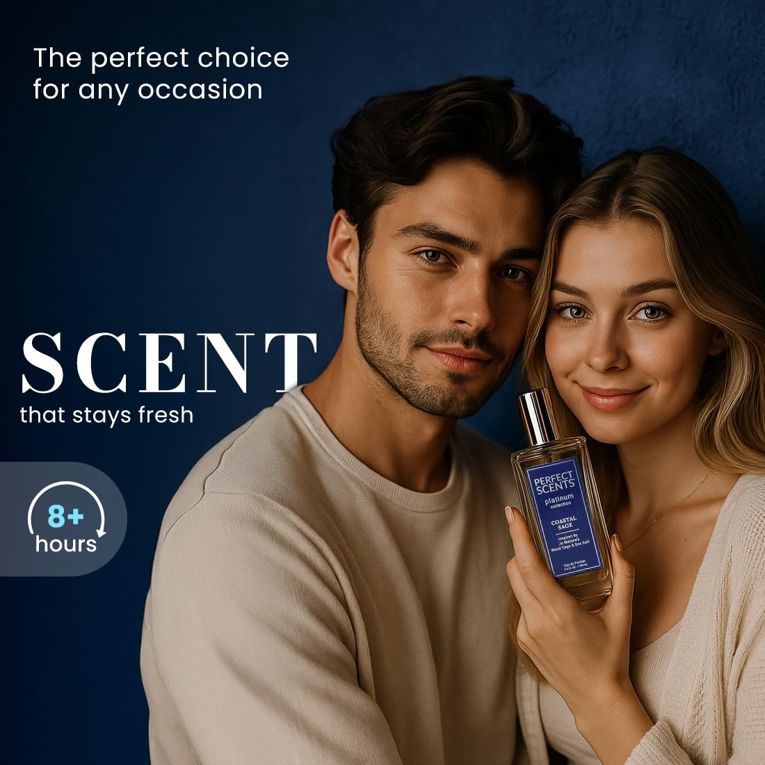 Perfect Scents Fragrances | Inspired by Jo Malone’s Wood Sage & Sea Salt | Platinum Collection | Coastal Sage | Unisex Eau de Parfum | Paraben Beauty & Personal Care Instyle Fragrances