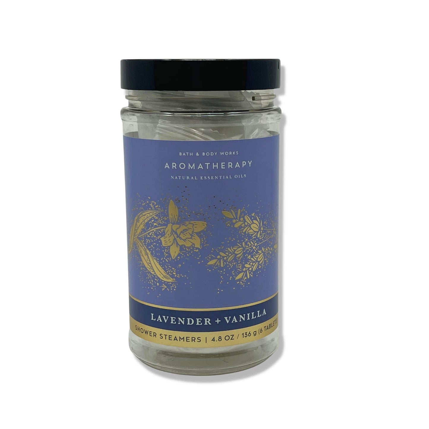 Bath & Body Works - Aromatherapy - Shower Steamers, 6 Tablets Each - 2 Pack Bundle - Lavender Vanilla and Eucalyptus Spearmint Beauty and Personal Care Bath & Body Works