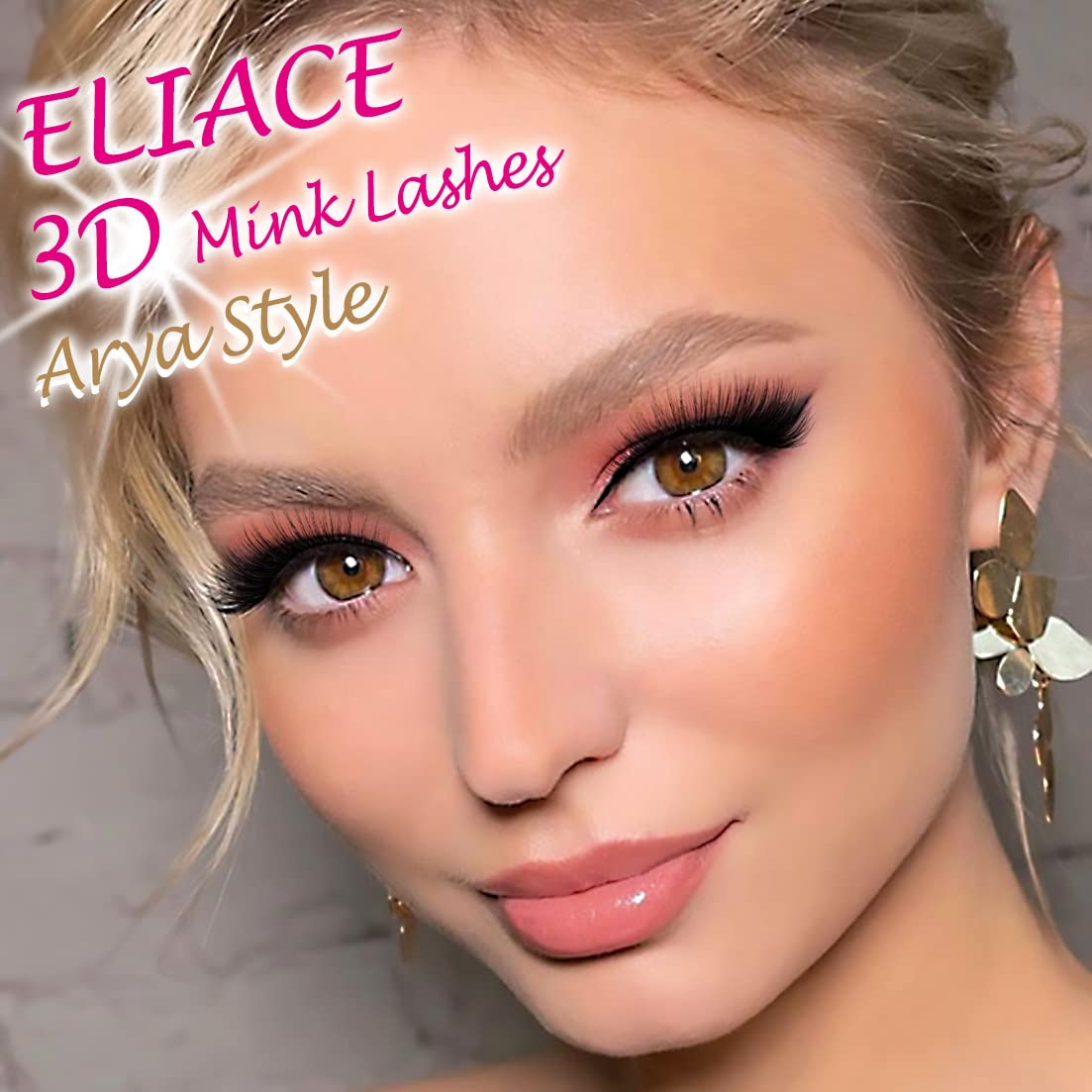 Eliace False Eyelashes Natural look Cat Eye Lashes Wispy Strips,15 Pairs 3D Mink Lashes Fake Eyelashes Volume Fluffy Thin Soft Band Comfortable Long Beauty & Personal Care Eliace