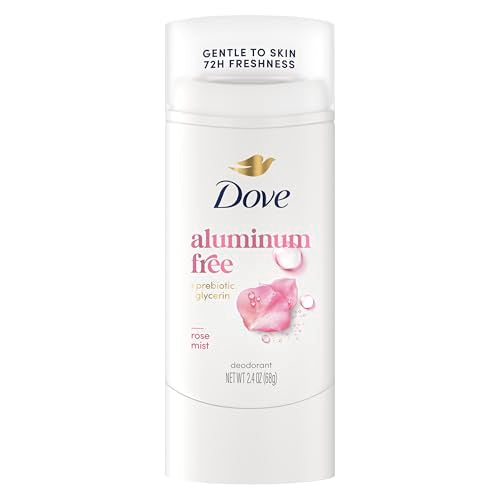 Dove Deodorant Stick Rose Mist for 72 Hour Odor Protection Aluminum Free 2.4 oz Beauty and Personal Care Dove