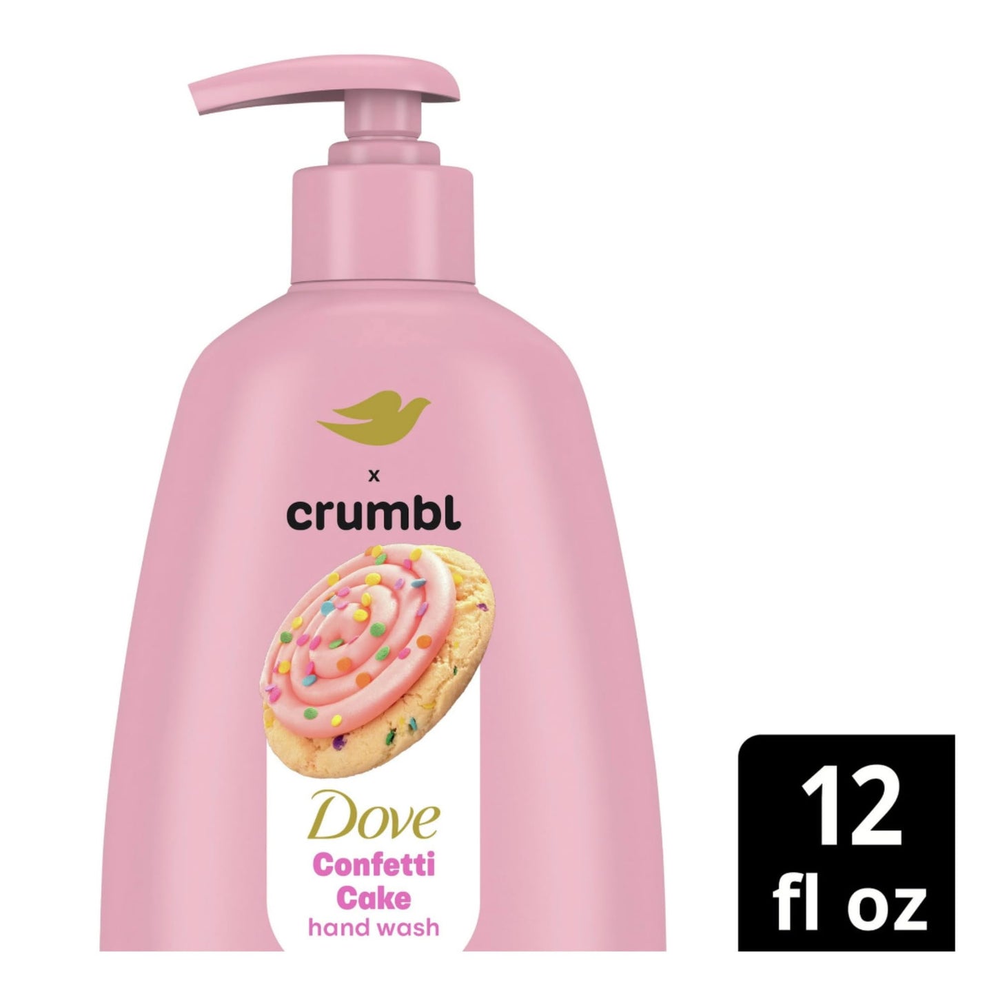 Dove X Crumbl Moisturizing Liquid Hand Wash Confetti Cake | 2-pack, of 12 oz Hand Wash with Pump | Limited Edition (Confetti Cake) Beauty & Personal Care Dove
