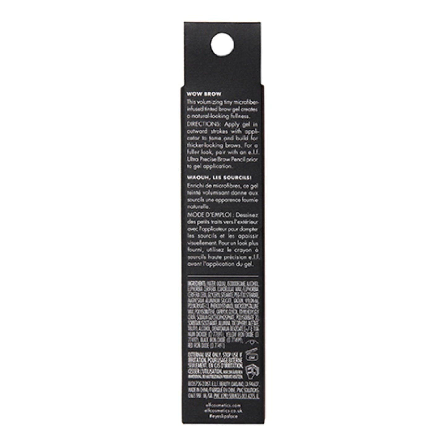 e.l.f. Wow Brow Gel, Volumizing, Buildable, Wax-Gel Hybrid, Creates Full, Voluminous-Looking Brows, Locks Brow Hairs In Place, Neutral Brown Beauty & Personal Care e.l.f.
