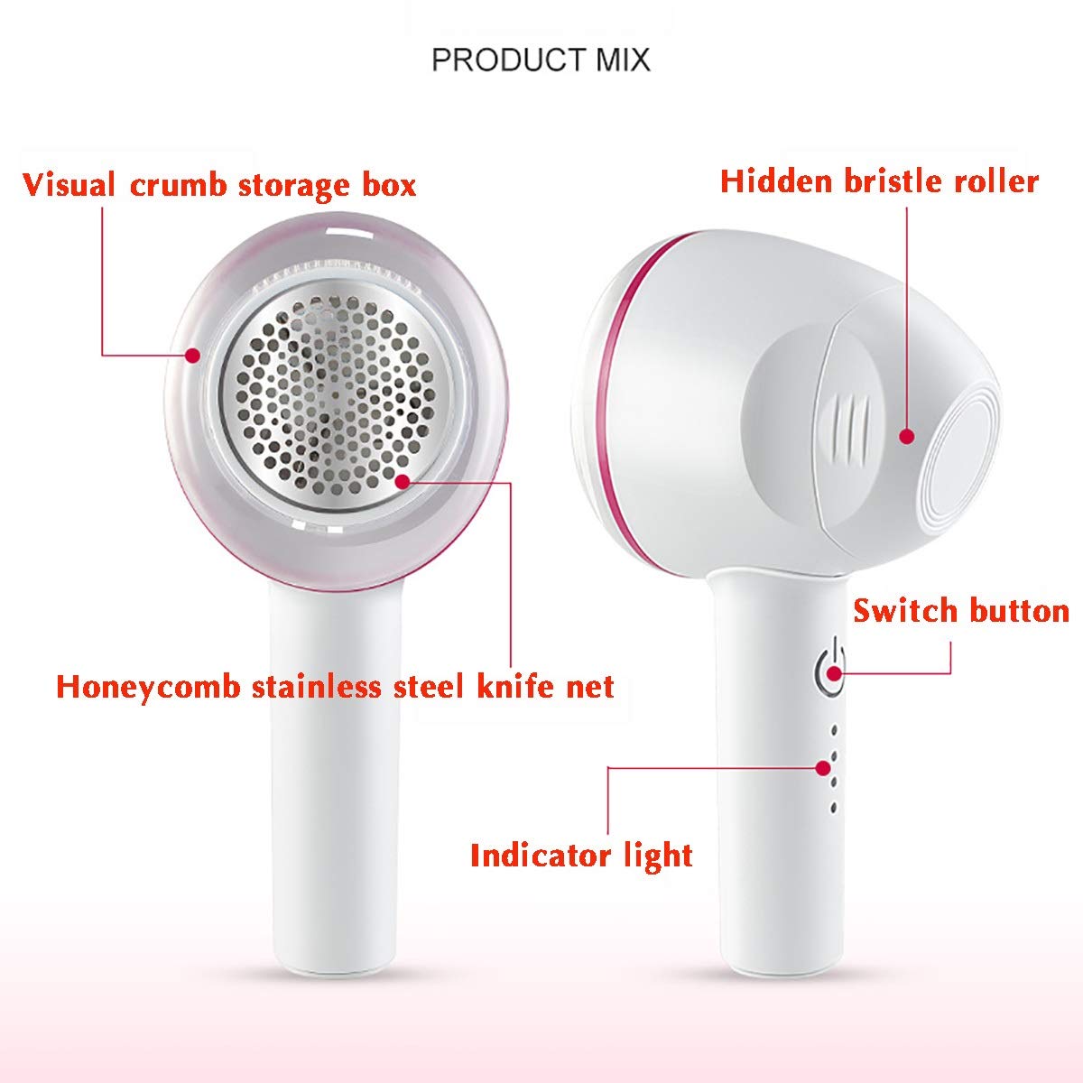 Hair Removal Device USB Charging Sweater Hair Ball Remover Shaving Machine Shaving Ball Device 2 in 1 Hair Ball Trimmer Portable Epilator (Color Beauty and Personal Care HYUWANGYU