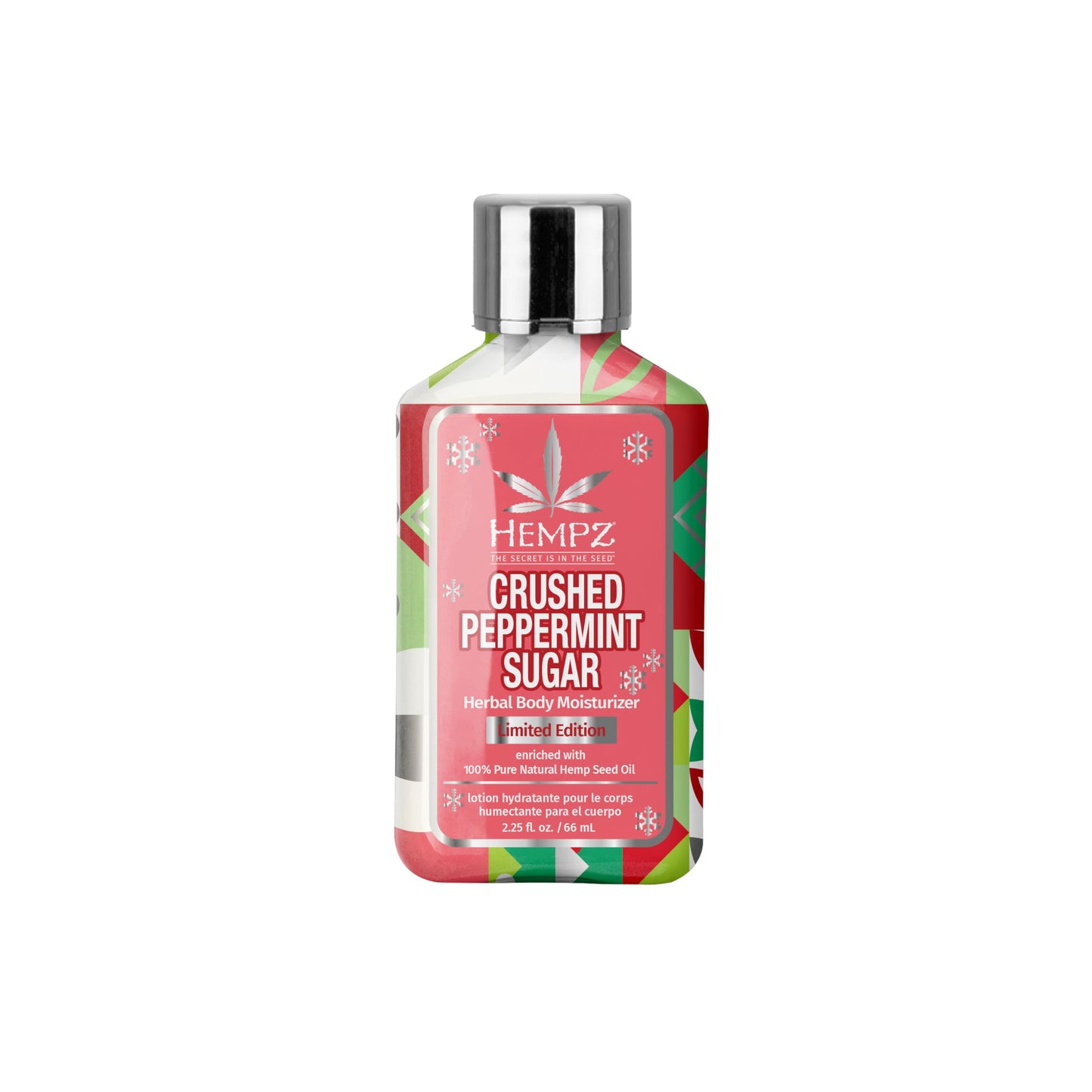 Hempz Mini Crushed Peppermint Sugar Herbal Body Lotion, Moisturizer for men and women, Holiday Gifts, 2.25 oz Beauty & Personal Care Hempz