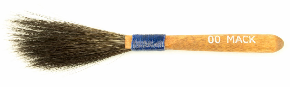 The Original Mack Sword Striping Size 00 Series 10 Blue Squirrel Hair Pinstriping Brush 7/32" Head Width