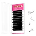 TDANCE Easy Fan Lash Extension Rapid Blooming Volume Eyelash Extensions C CC D DD J B L Curl 0.03-0.12mm Thickness Easy Fan Volume Lashes Self Fanning Beauty & Personal Care TDANCE