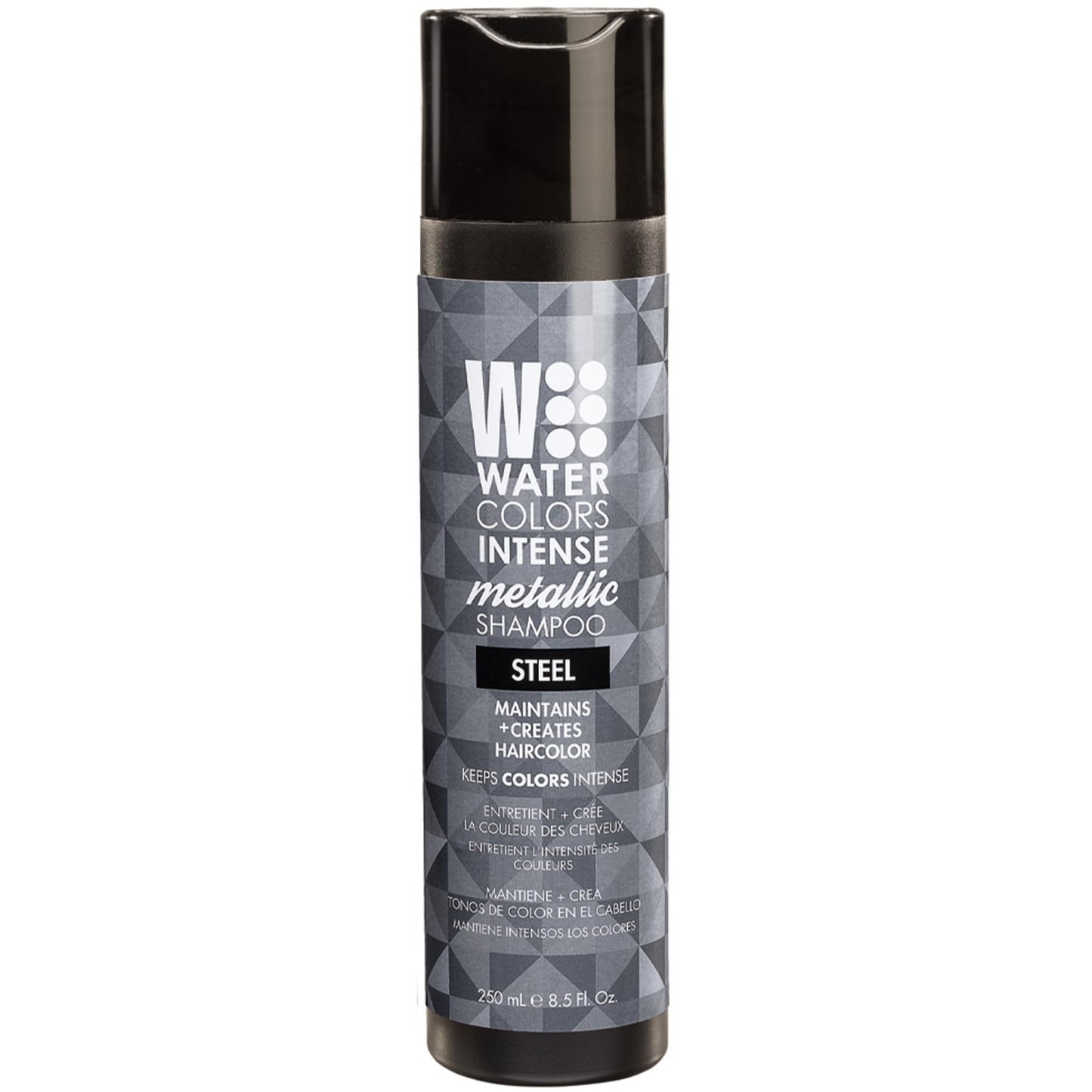 Watercolors INTENSE METALLIC Semi Permanet Color Depositing Shampoo-Sulfate & Paraben Free to Maintain & Enhance Hair Color 8 fl oz - STEEL Beauty & Personal Care Watercolors