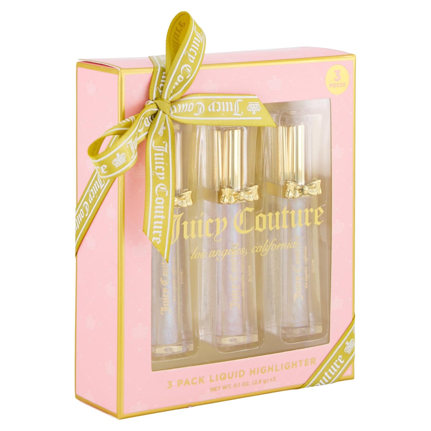 Juicy Couture Liquid Highlighter Makeup for Women - 3 Pack Face Illuminator Set, Buildable Palette Set - Bloom, Shine, Glow Beauty & Personal Care Juicy Couture