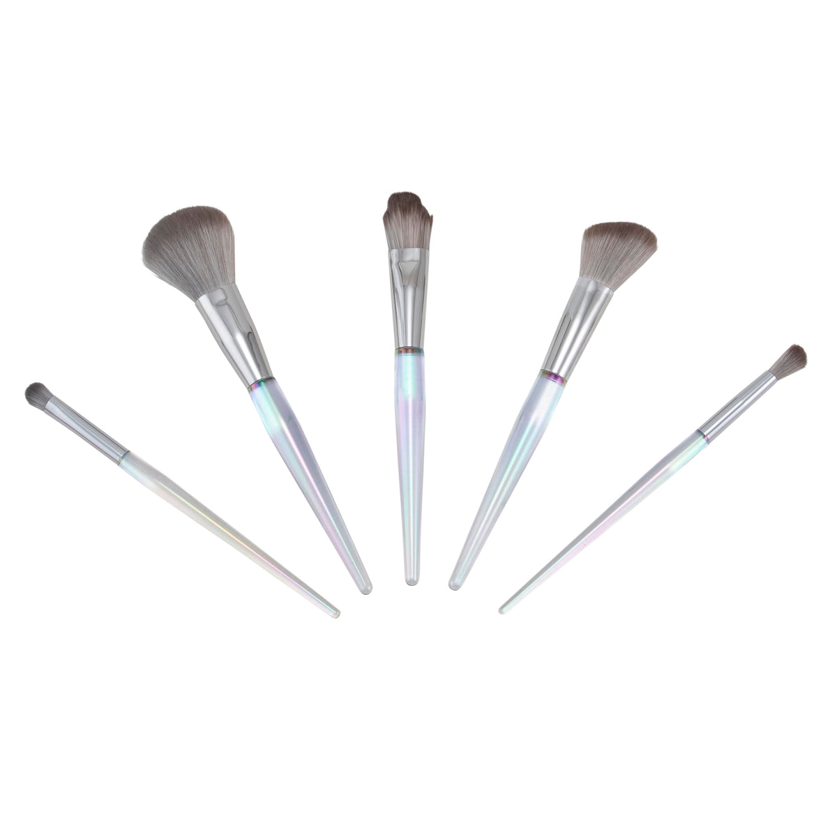 Candie Couture 5 piece Makeup Set, includes Shadow Brush, Foundation Brush, Powder Brush, Angled Blush Brush and Blending Brush