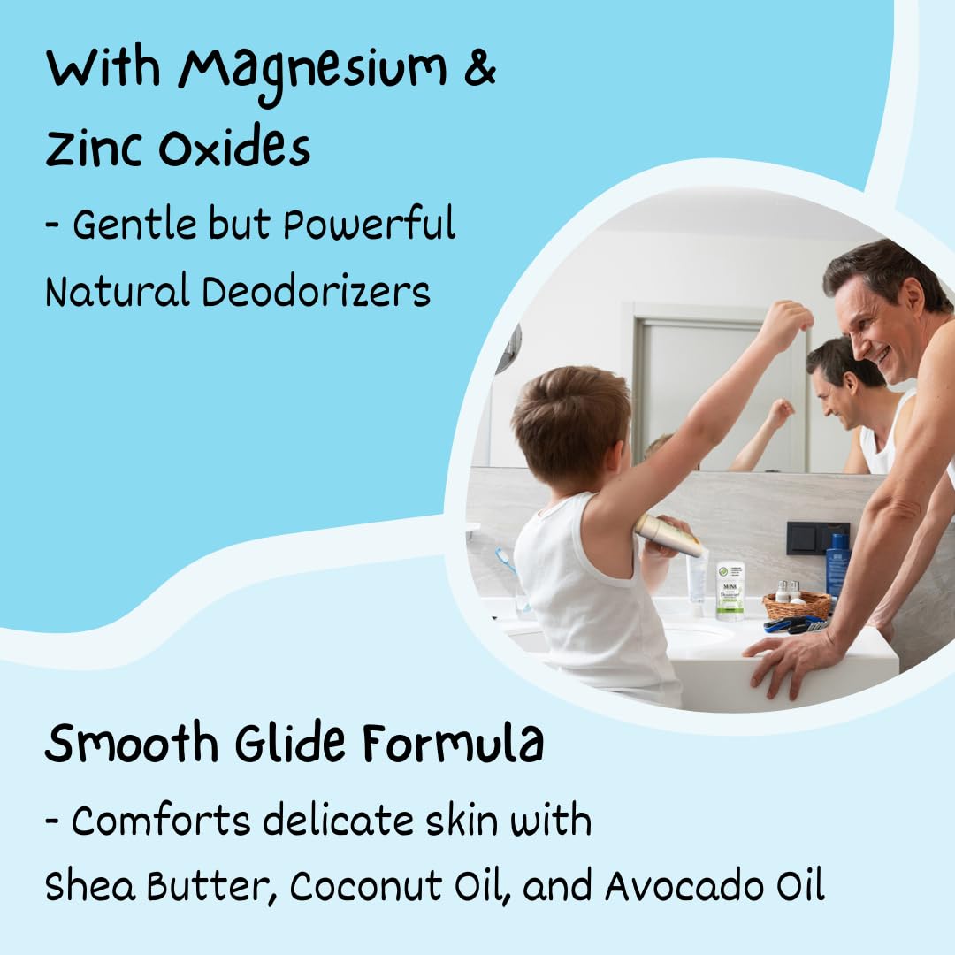 MONA Brands Unscented Natural Deodorant for Kids, Preteens & Teens, Aluminum Free, Baking Soda Free, Gentle for Sensitive Skin, Vegan Kids Deodorant Beauty and Personal Care MONA