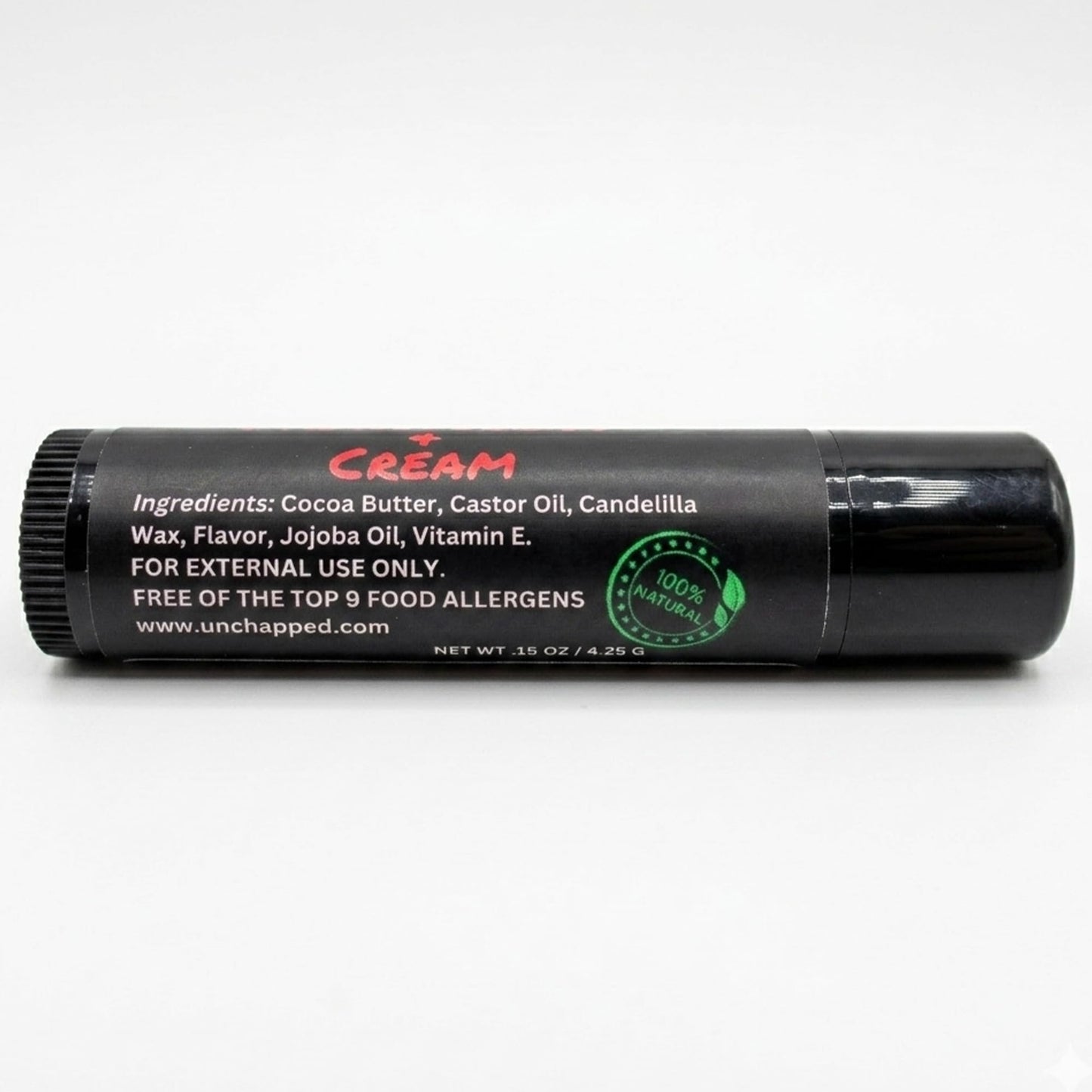UNCHAPPED Vegan Lip Balm - All Natural and Free of Beeswax, Soy, Nut, and Top 9 Food Allergens (Strawberries and Cream) Beauty and Personal Care UNCHAPPED