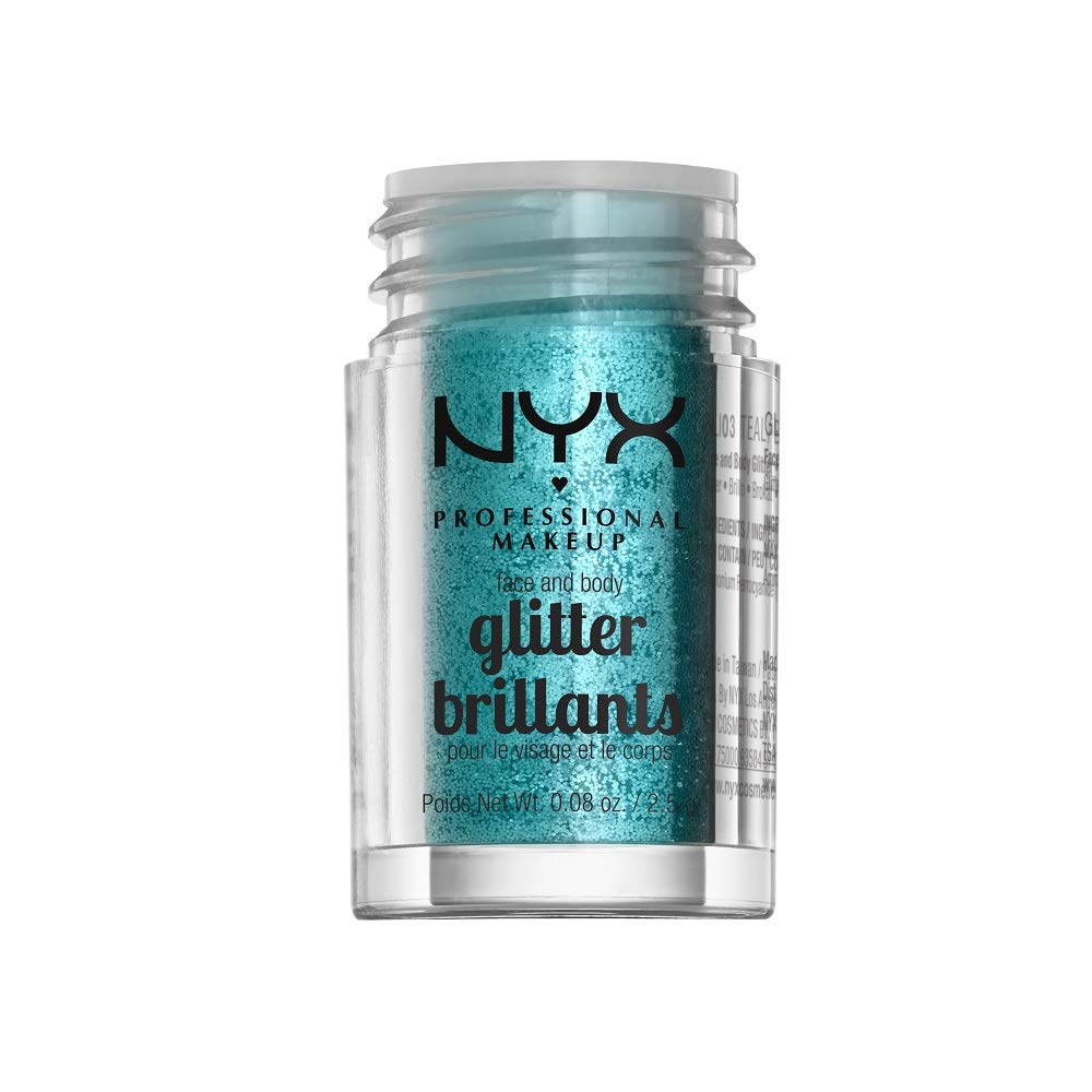 NYX PROFESSIONAL MAKEUP Face & Body Glitter, Teal Beauty & Personal Care NYX PROFESSIONAL MAKEUP