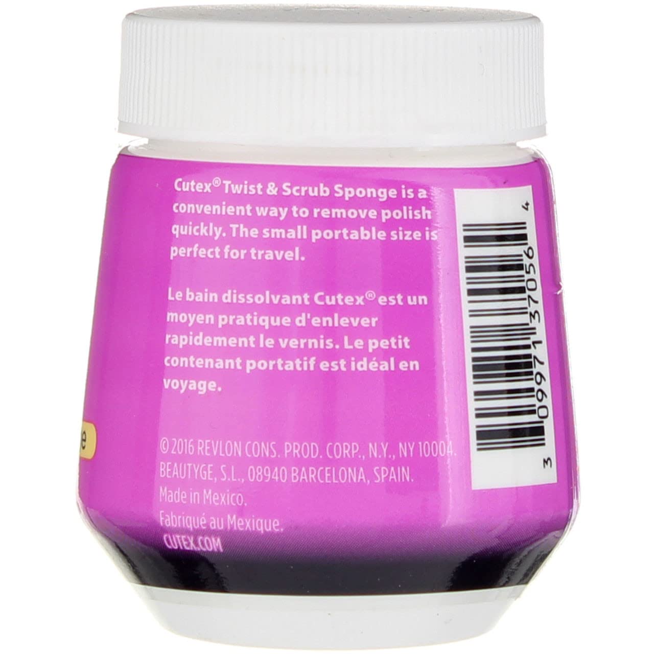 Cutex Nail Polish Remover Twist & Scrub Sponge 1.75 oz - 2 Pack Beauty & Personal Care Cutex