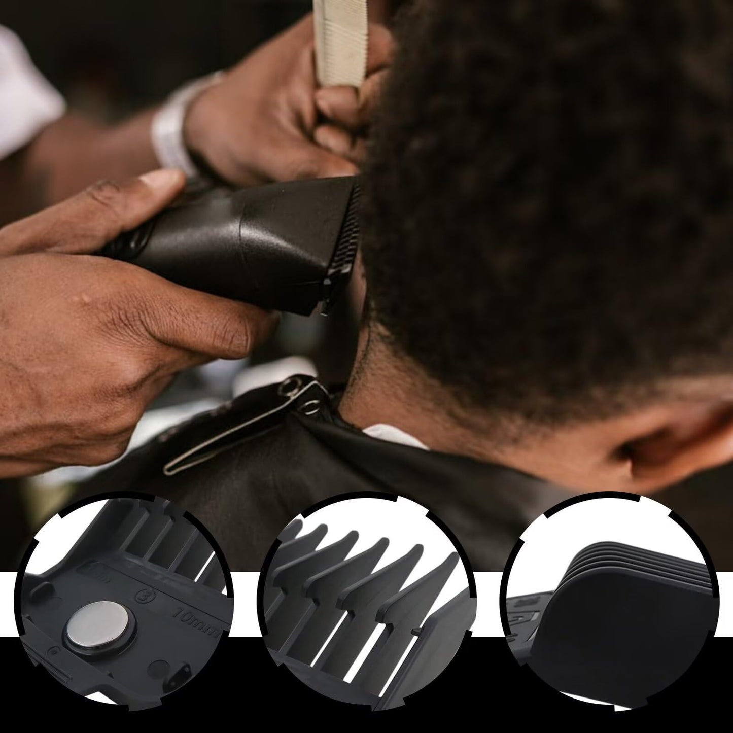 XSPANDER Magnetic Guards Hair Guides Replacement Set Fit for TPOB Slime2, Plastic Combs for Different Hair Cutting Lengths (Comb Sizes from 1.5mm Beauty and Personal Care XSPANDER