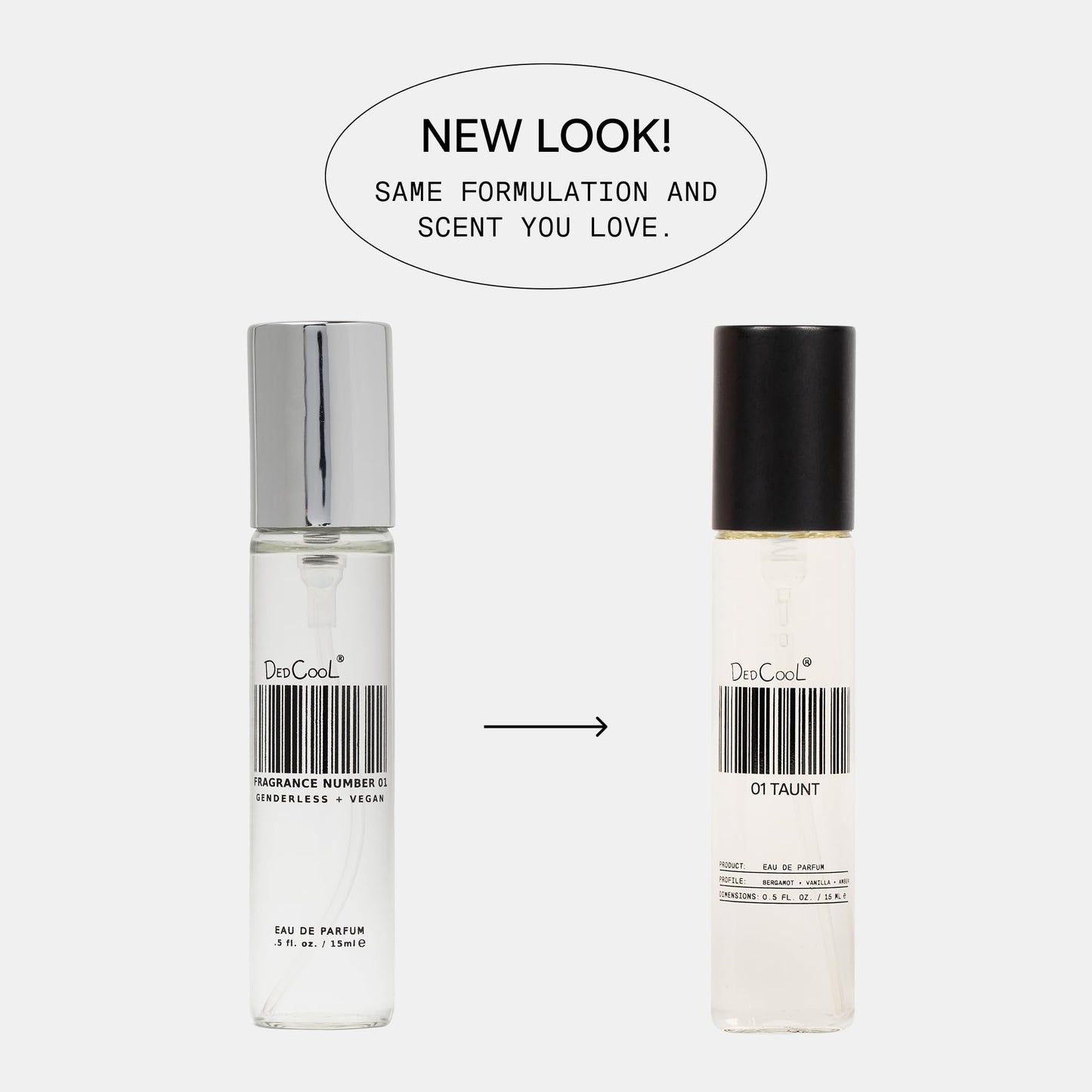 DedCool Eau de Parfum | 01 Taunt | Bergamot, Vanilla & Amber | Clean Unisex Fragrance | Non-Toxic, Vegan | Travel Size Perfume, 15 mL Beauty and Personal Care DedCool