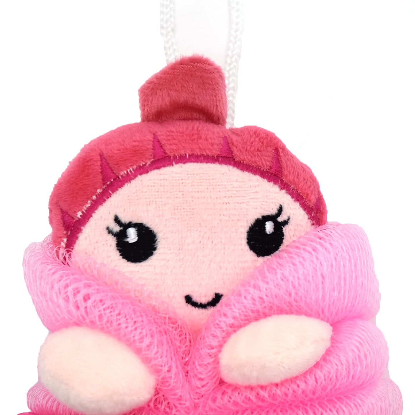 Cute Unicorn Kids Bath Loofahs Balls for Baby Girls Boys Mesh Shower Ball Pouf Exfoliating Bath Sponge Body Cleaner Bath Accessories (Pink Mermaid) Beauty & Personal Care Ralcosuss