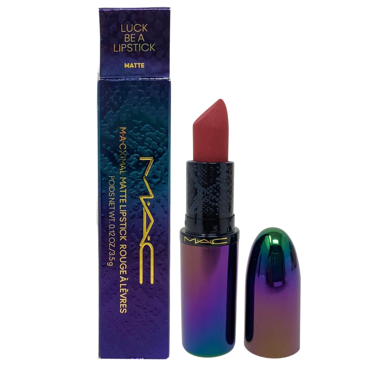 M·A·C Cosmetics Luxe Luck Collection M·A·Cximal Matte Lipstick - Luck Be A Lipstick (0.12 oz / 3.5 g) Beauty & Personal Care MAC