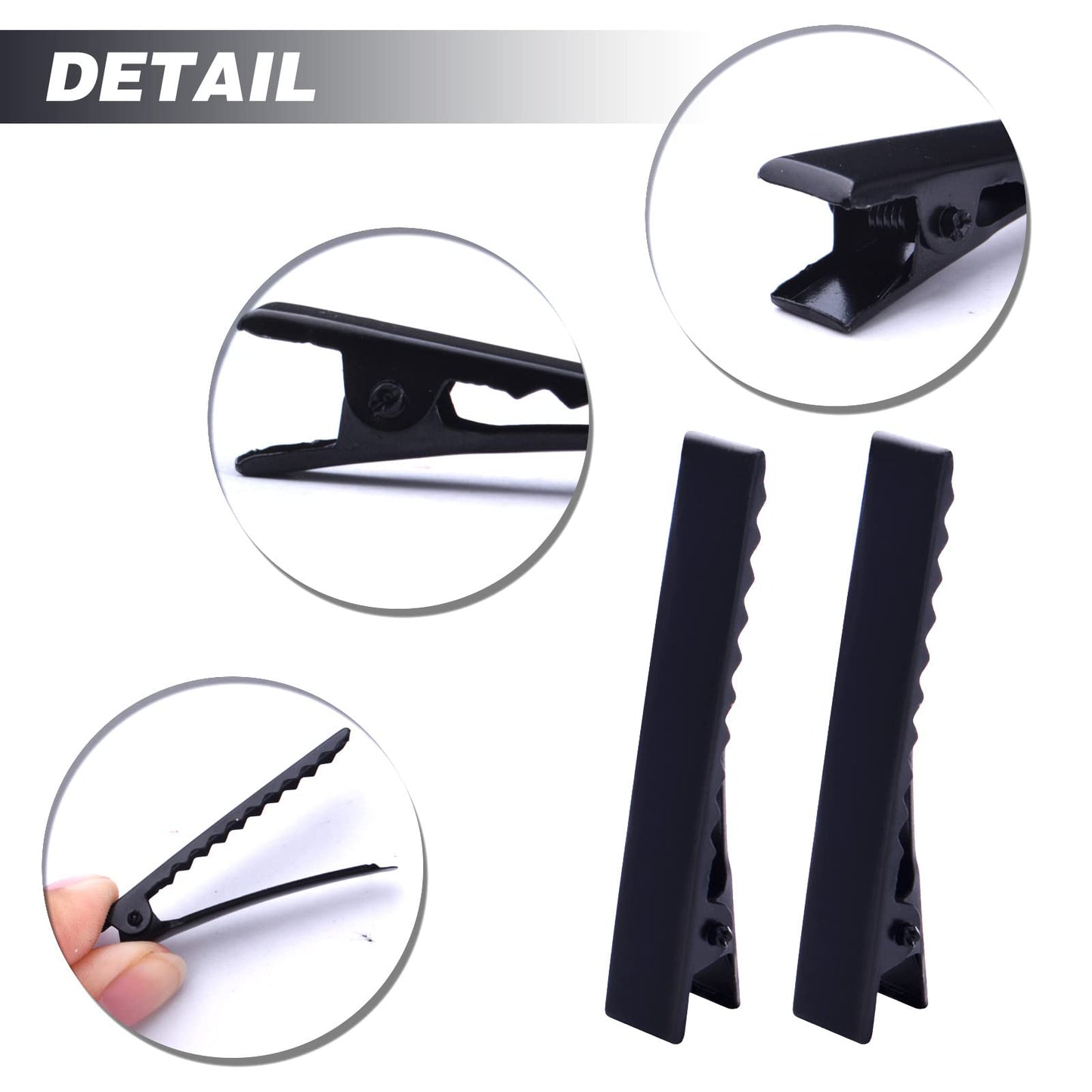 100pcs Metal Alligator Hair Clips Flat Top with Teeth Single Prong Hairpins Sectioning Hairdressing Salon Clips for Women Girls Hairbow DIY Art Craft Beauty & Personal Care BronaGrand
