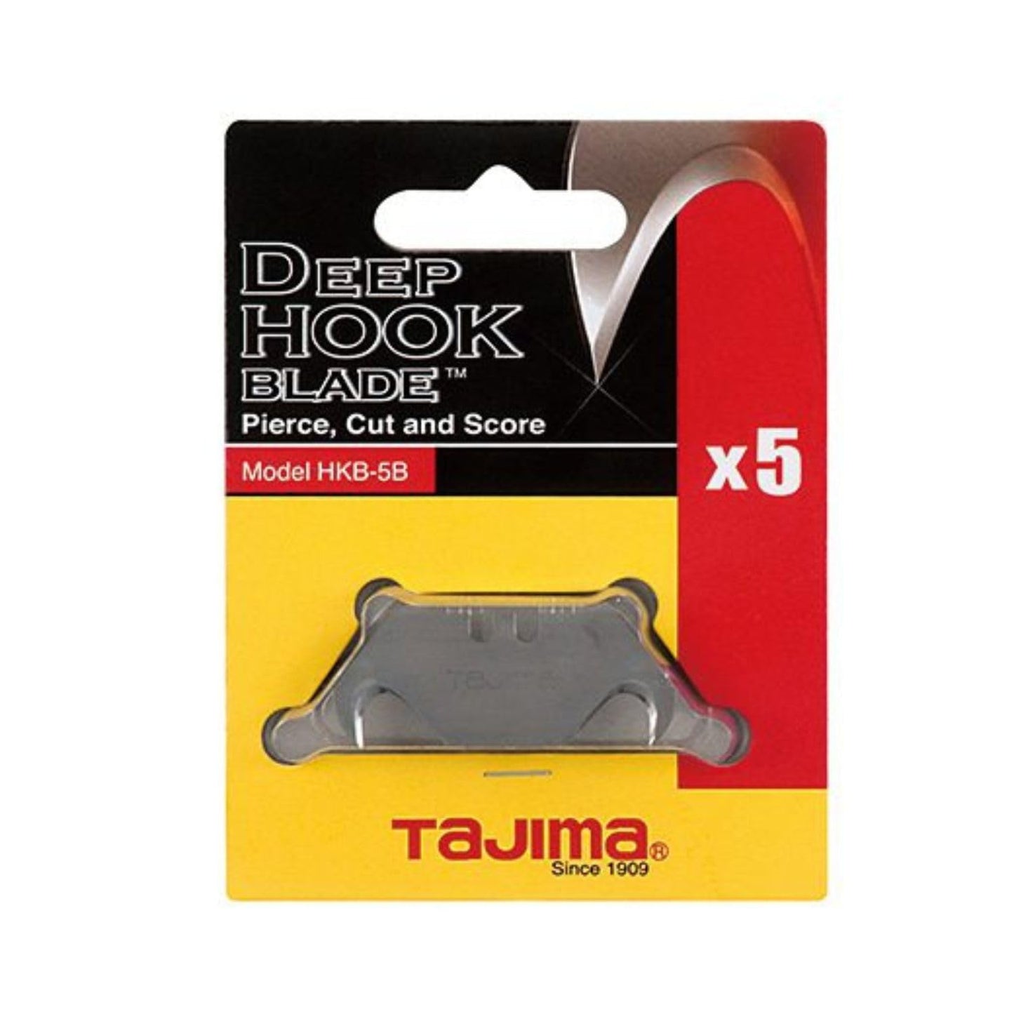 TAJIMA Utility Knives & Blades - 5-Pack Deep Hook Blades with Premium Tempered Steel & Safety Blade Dispenser - HKB-5B Beauty and Personal Care Tajima