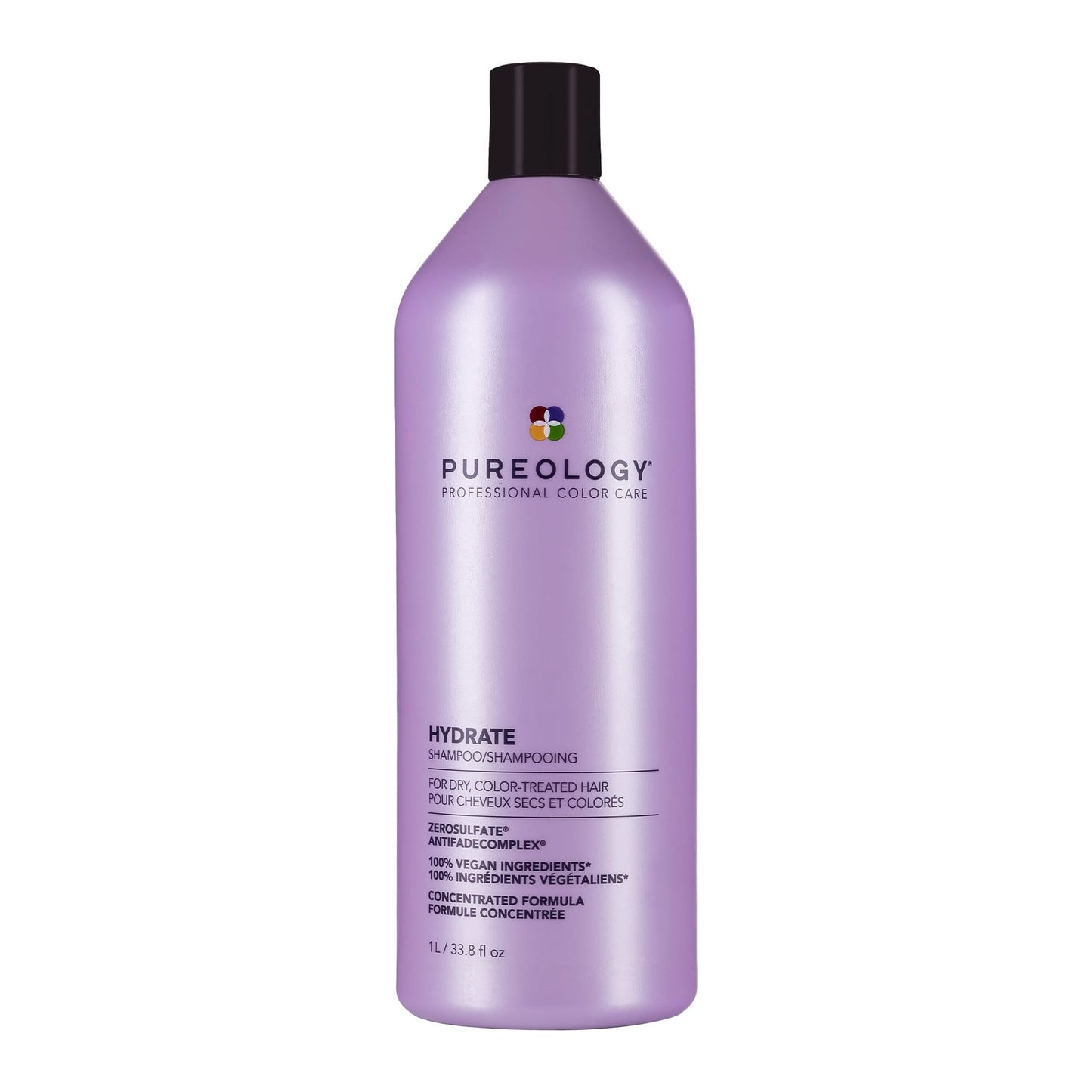 Pureology Hydrate Shampoo - For Dry or Color Treated Hair, Moisturizing Shampoo For Hydration & Softness, With Rose Extract & Green Tea, Vegan Beauty & Personal Care Pureology