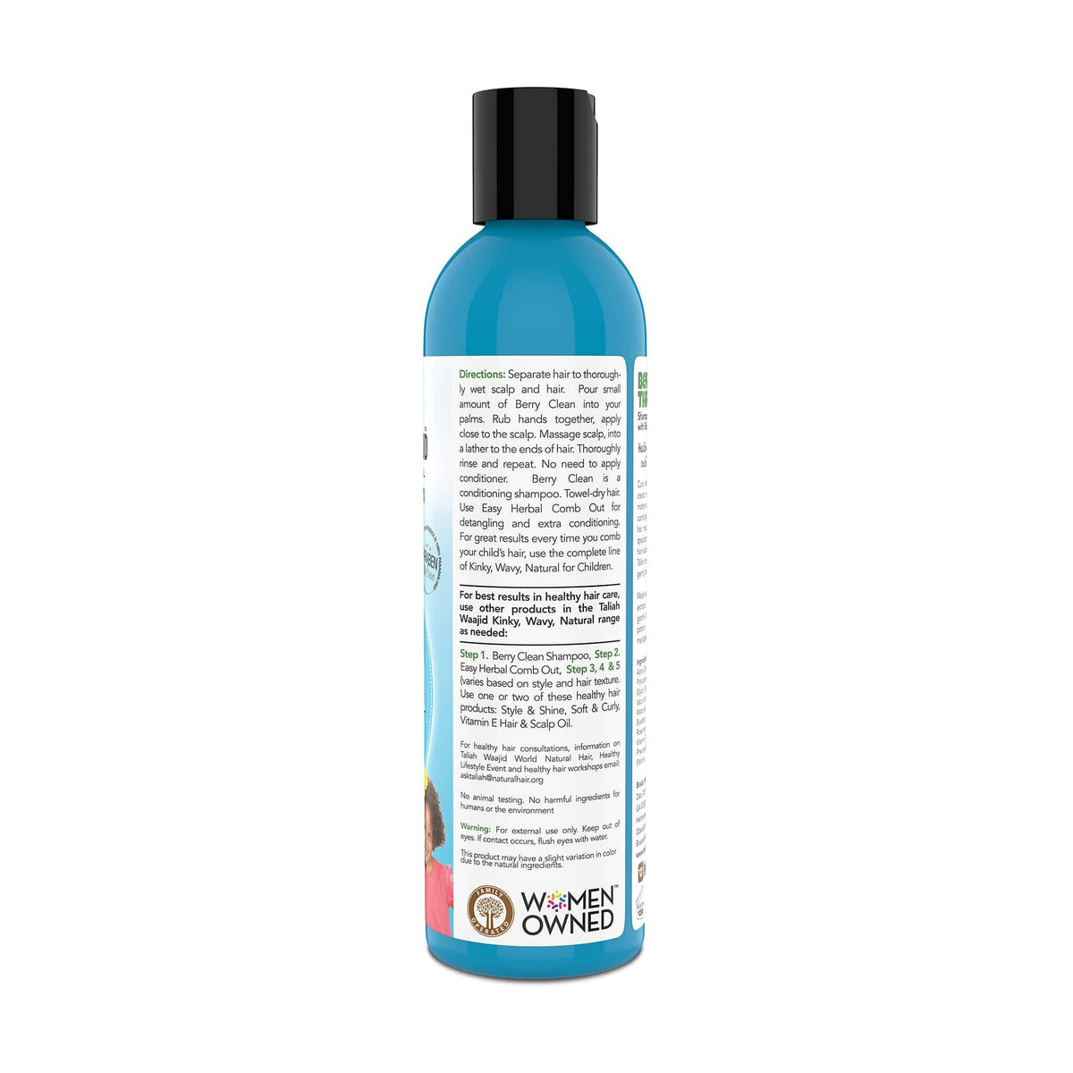 Taliah Waajid Kinky Wavy Natural Clean Three in One, Berry, 8 Ounce