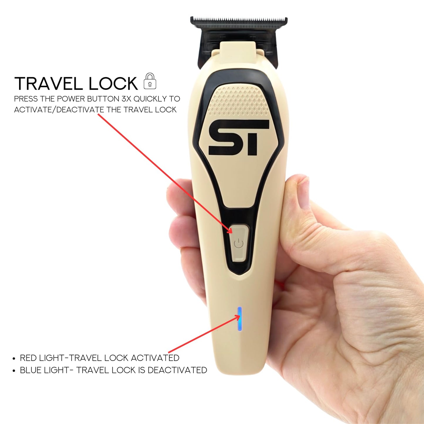 Supreme Trimmer Darkstar 72 Trimmer ST700 with Magnetic Vector Motor - 180 Min Run Time, 9000 RPM Barber Hair Trimmer - Low Noise, Professional Beard Beauty and Personal Care Supreme Trimmer