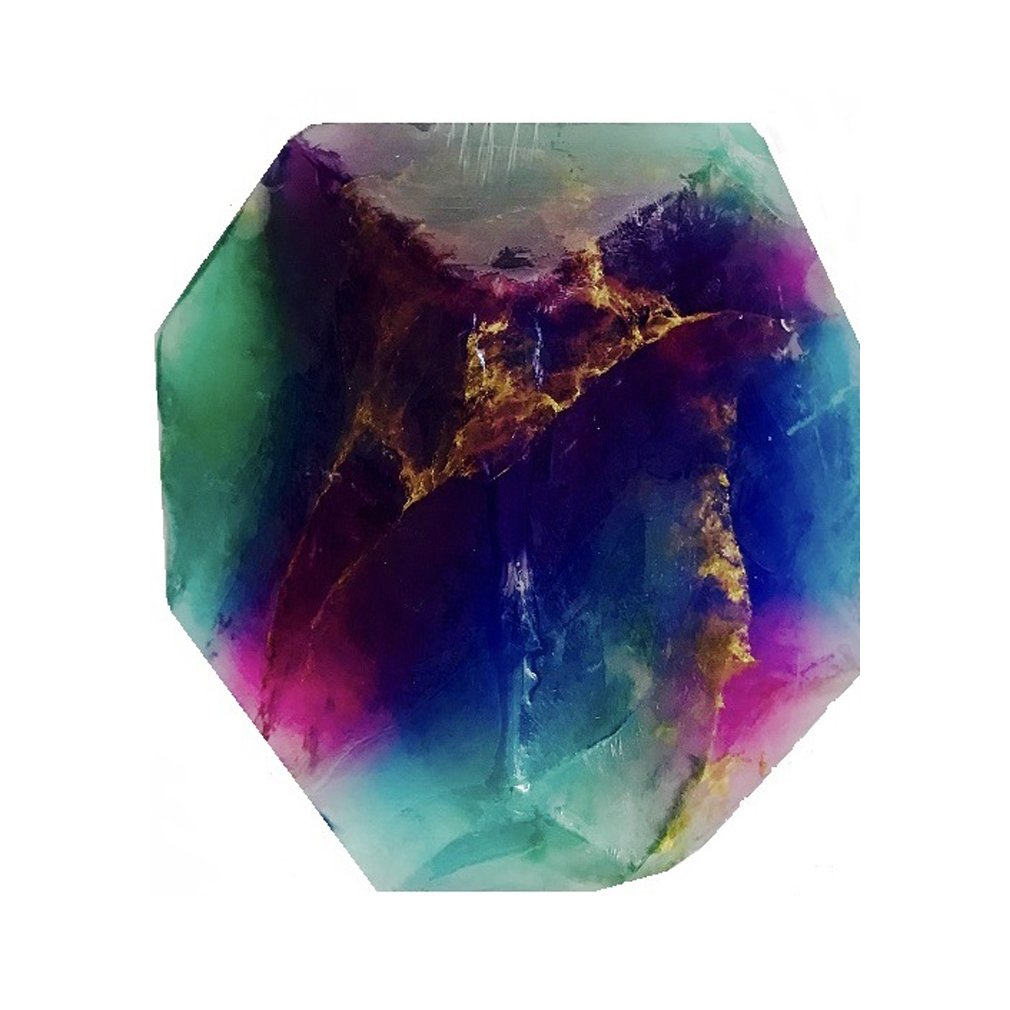 Fluorite SoapRock by TS Pink, 6 oz. Decorative Glycerin Soap, Gemstone, Soap that looks like a Rock, Earth-Friendly Packaging Beauty & Personal Care SoapRocks