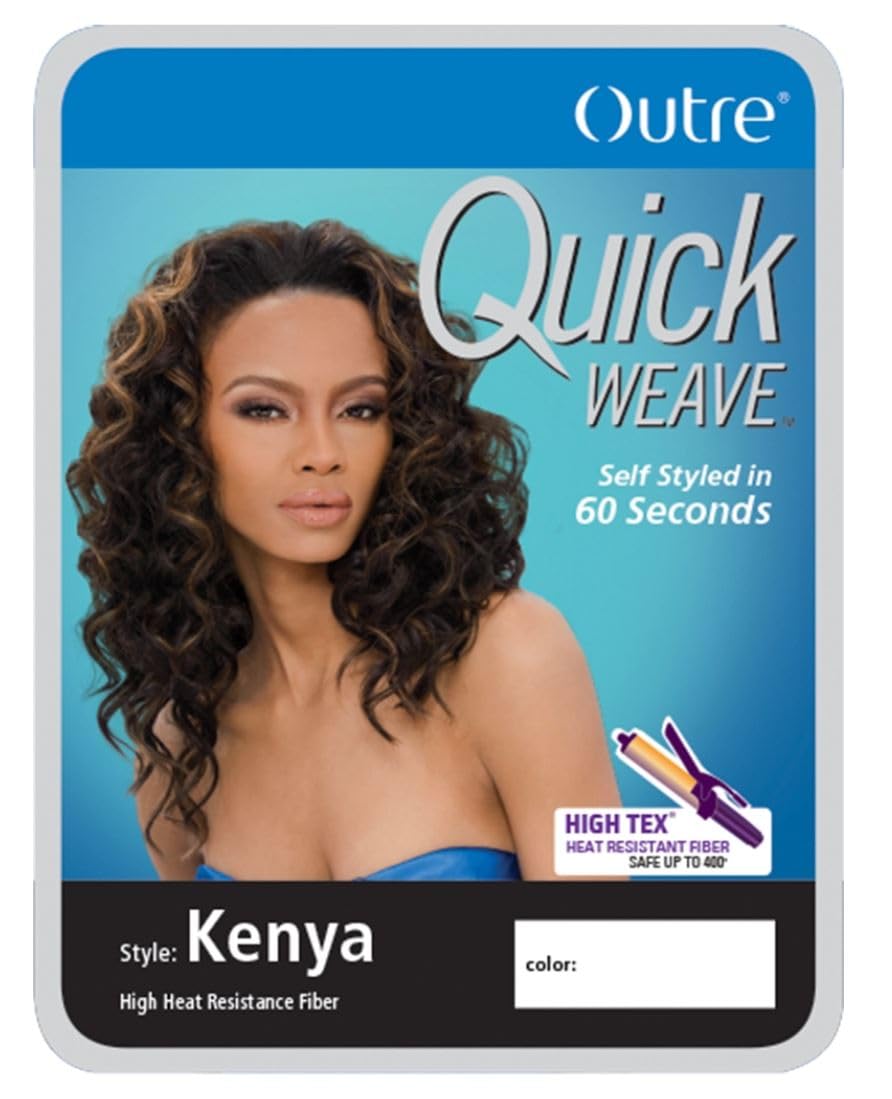 Outre Quick Weave Synthetic Half Wig - Kenya (Dark Brown 2)